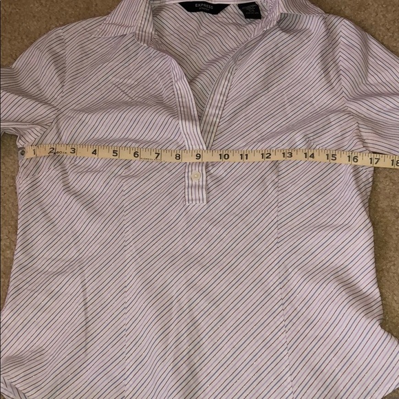 EXPRESS - Stripe Button Shirt - Size 5/6 - Picture 8 of 8
